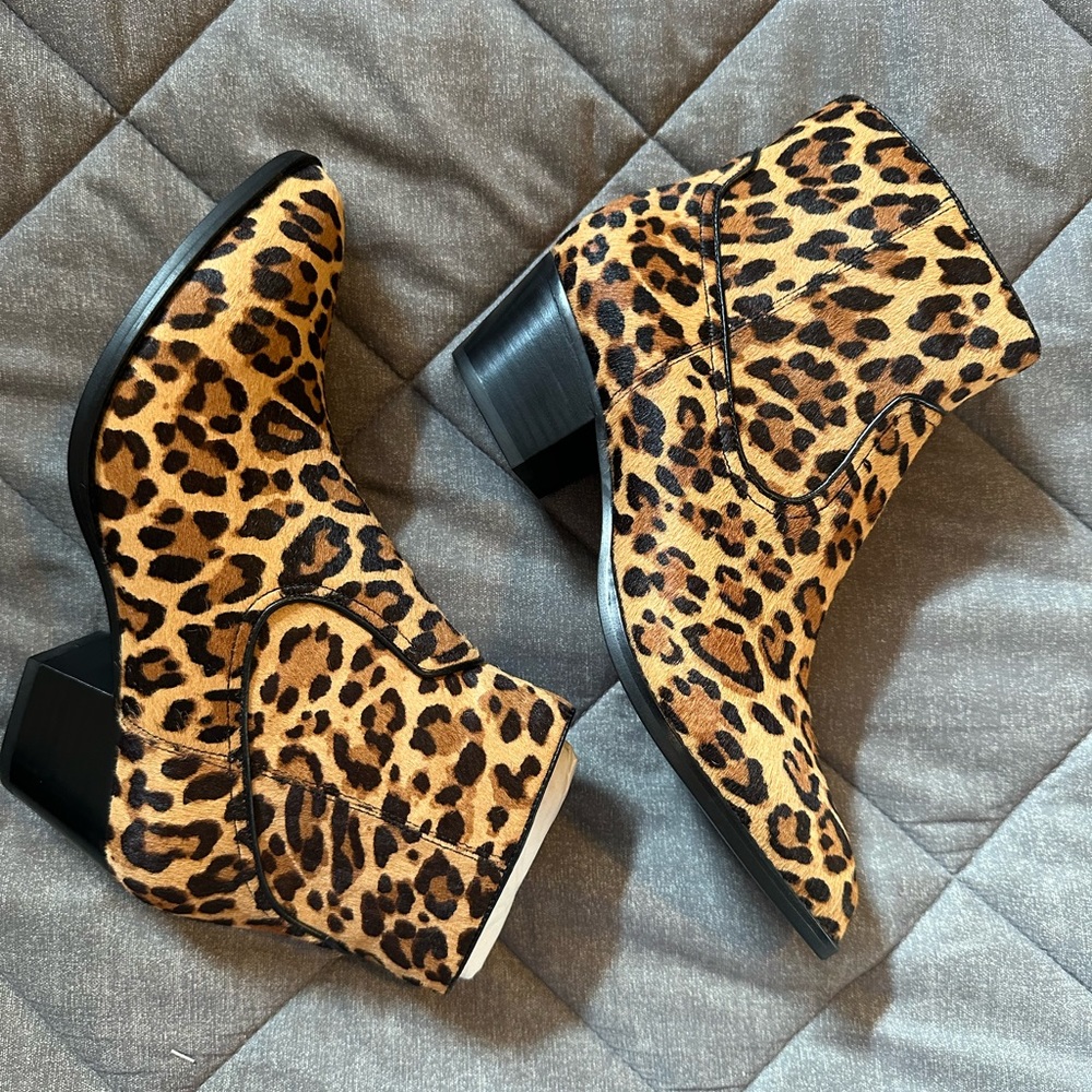Leopard Print Booties